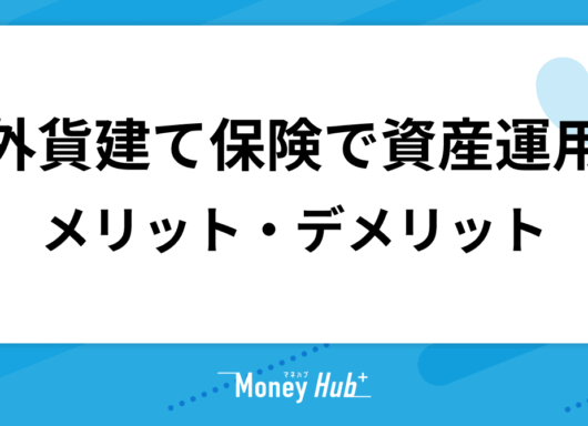 外貨建て保険で行う資産運用のメリット・デメリット｜NISA・iDeCoと比較
